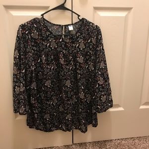 Old Navy White Rabbit Blouse